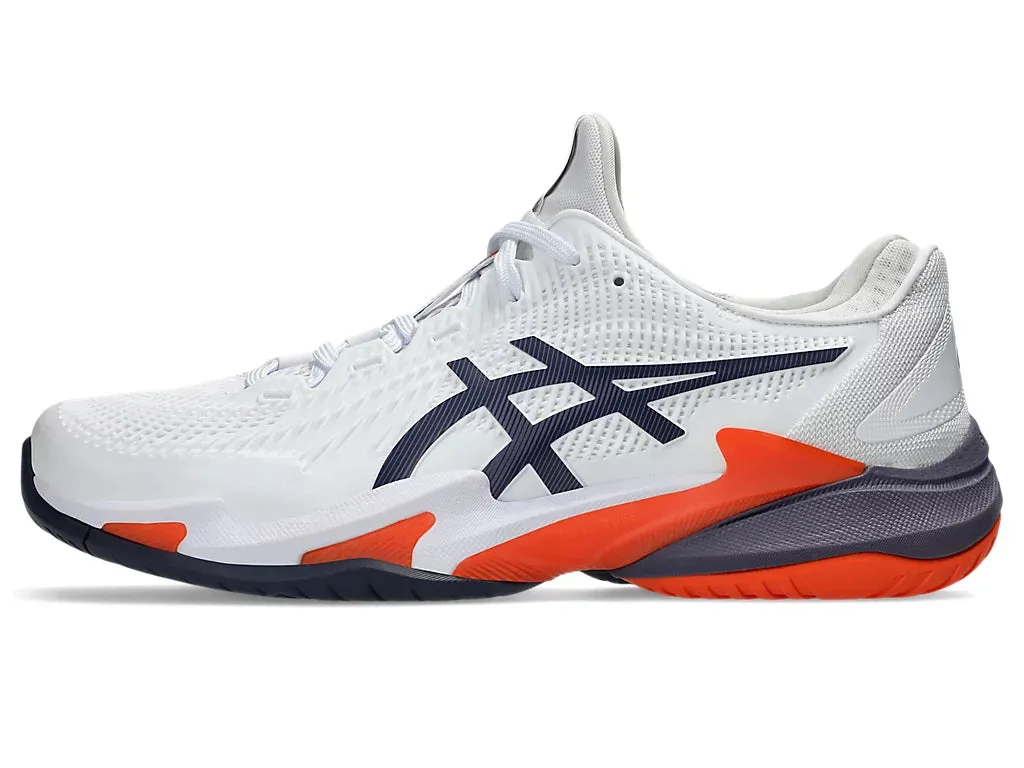 Asics Men's COURT FF 3 Tennis Shoes in White/Greyish Purple