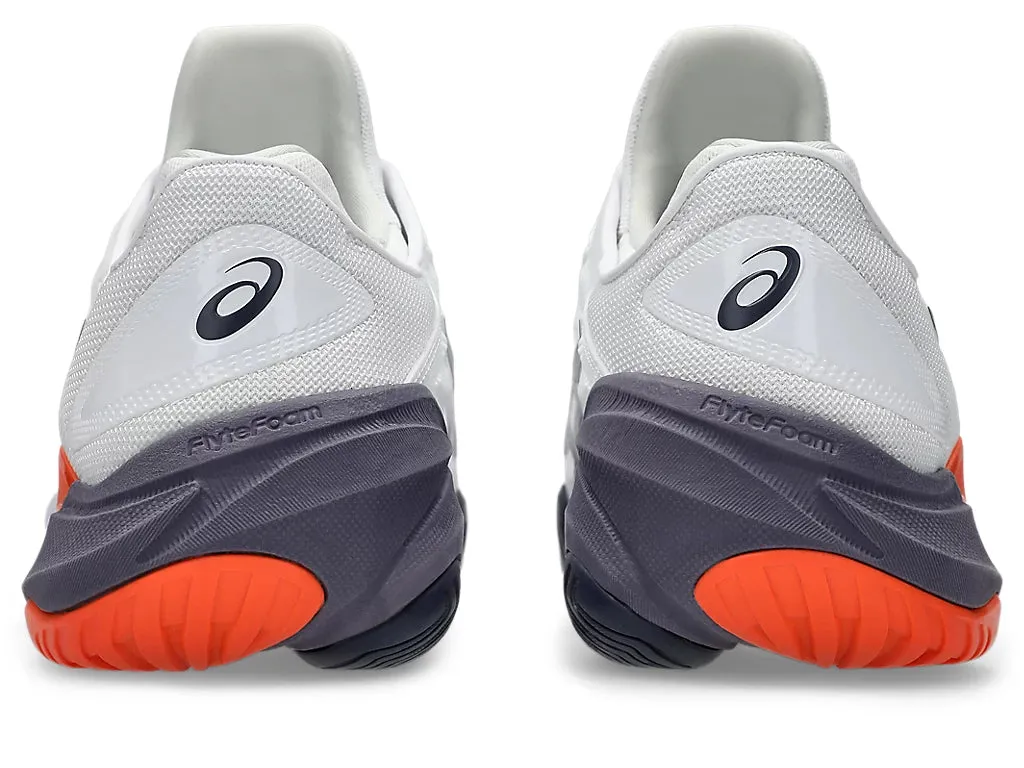 Asics Men's COURT FF 3 Tennis Shoes in White/Greyish Purple