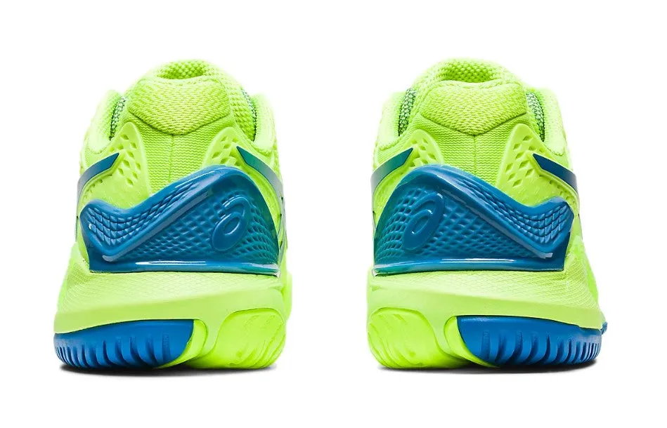 Asics Women's Gel-Resolution 9 Tennis Shoes In Hazard Green/Reborn Blue