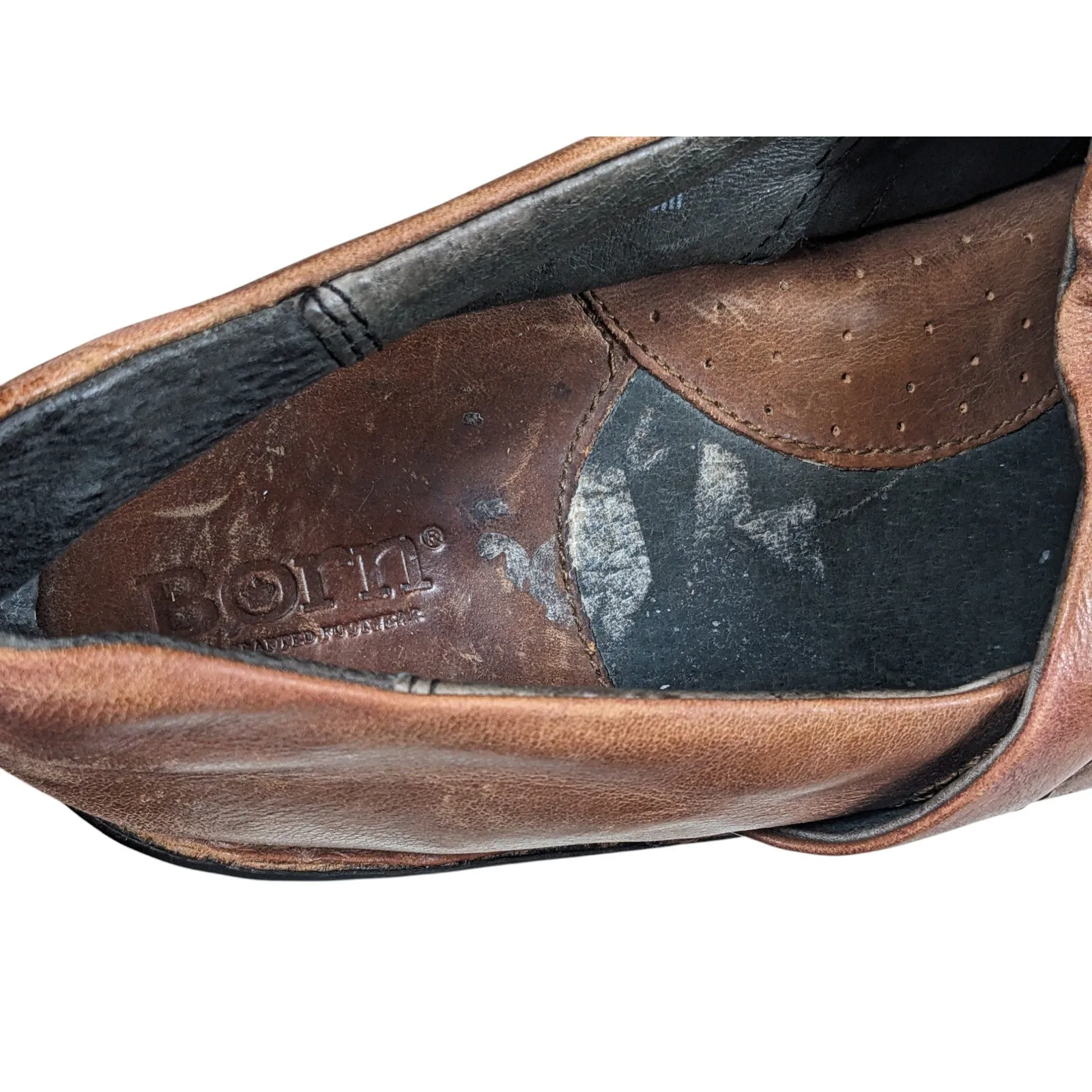 Born Shoes Womens Size 9 Brown Leather Slip On Clogs Casual Comfort Boho
