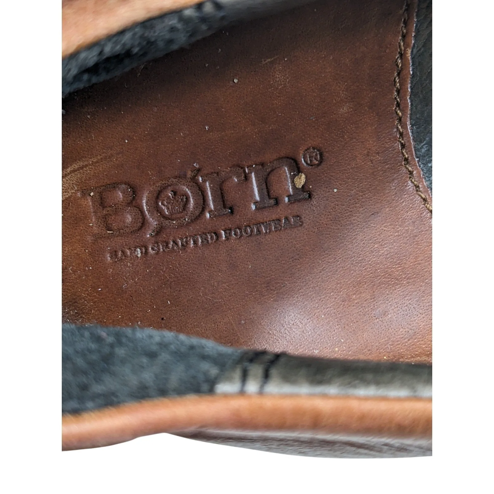 Born Shoes Womens Size 9 Brown Leather Slip On Clogs Casual Comfort Boho