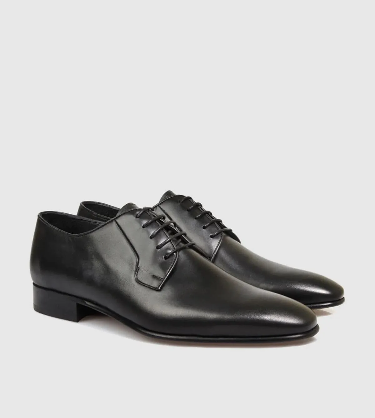 Brando Ellis Mens Leather Shoe in Black