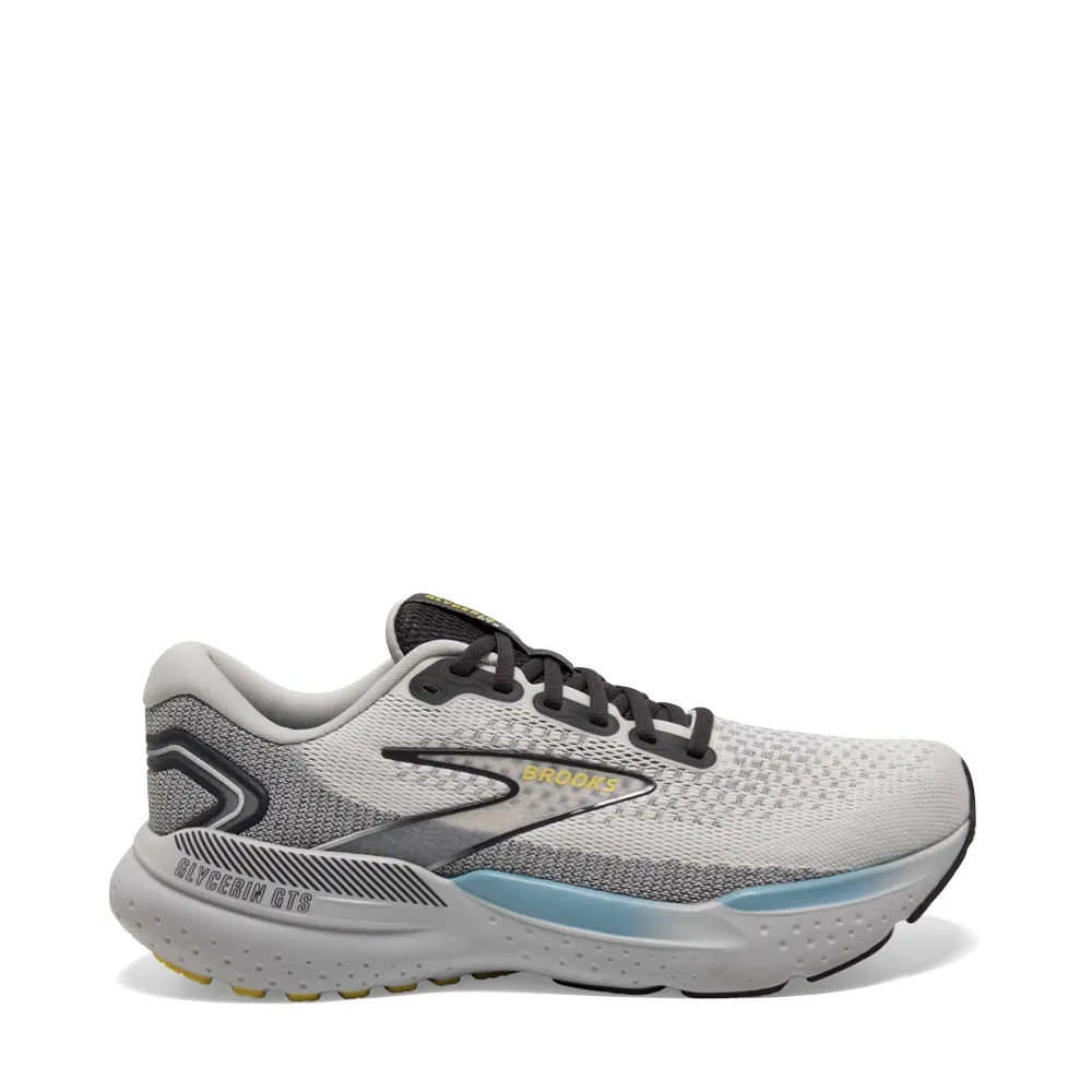 Brooks Women's Glycerin 21 Sneaker in Coconut/Aqua/Autumn Sunset