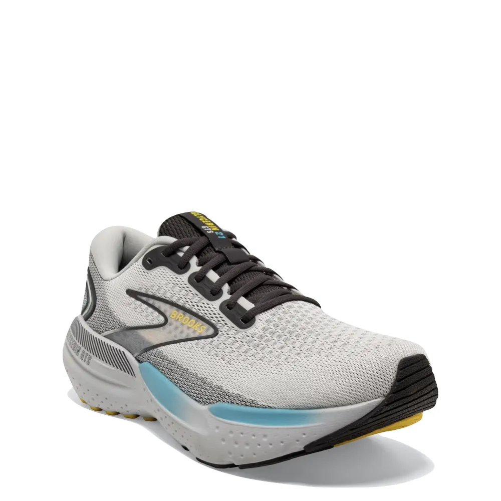 Brooks Women's Glycerin 21 Sneaker in Coconut/Aqua/Autumn Sunset