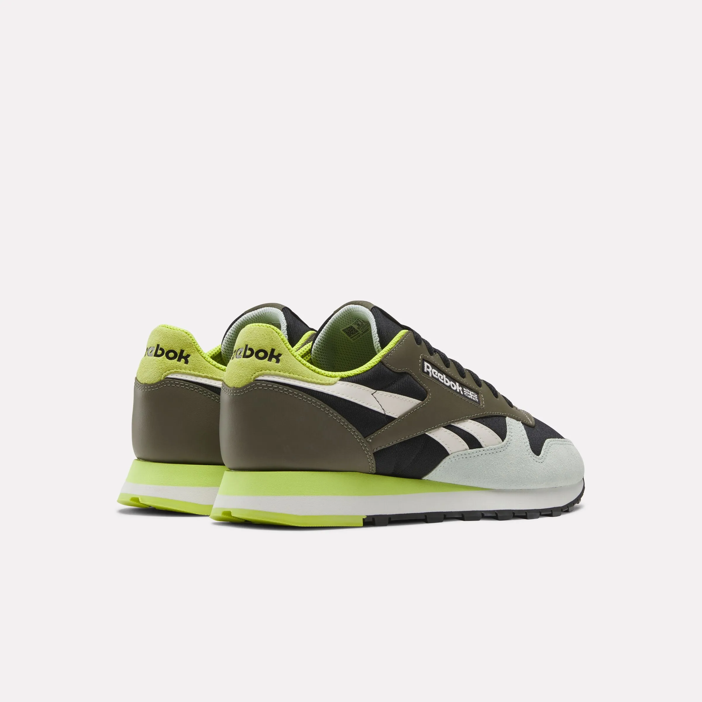 Classic Leather Black/Chalk/Army Green