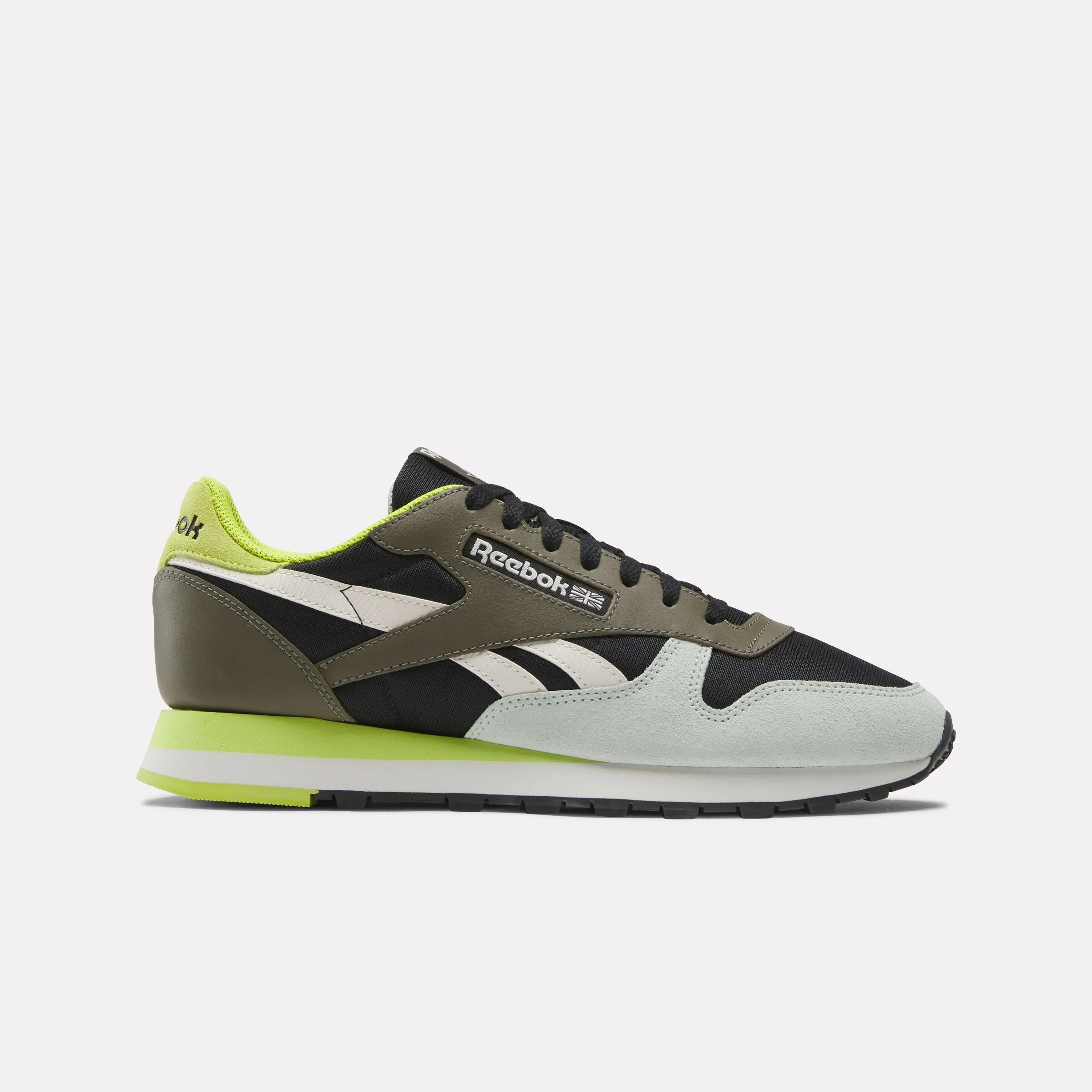 Classic Leather Black/Chalk/Army Green