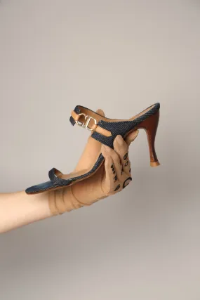 Extremely Rare CHRISTIAN DIOR Denim Sandals