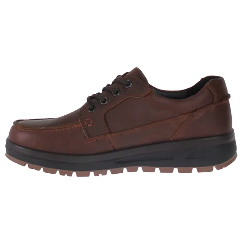 G Comfort Men's Wide Fit Shoes - A-912 - Brown