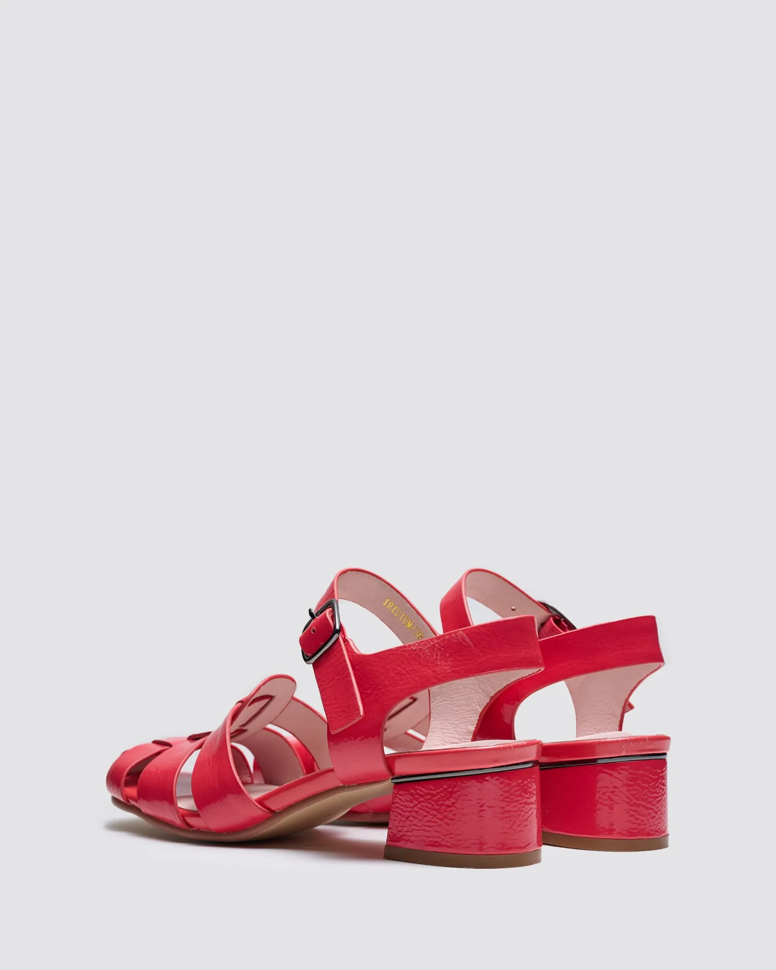 IRIDIUM SANDALS RASPBERRY PATENT LEATHER
