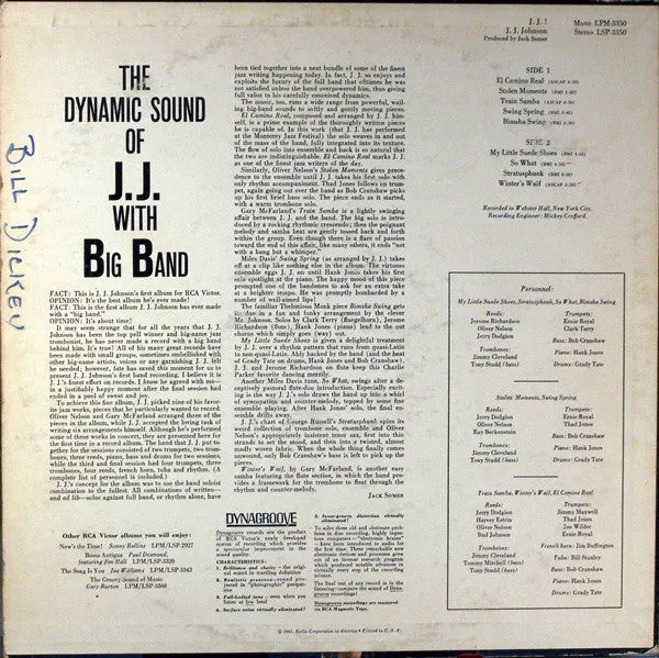 J.J. Johnson - J.J.! (LP, Album) (VG )