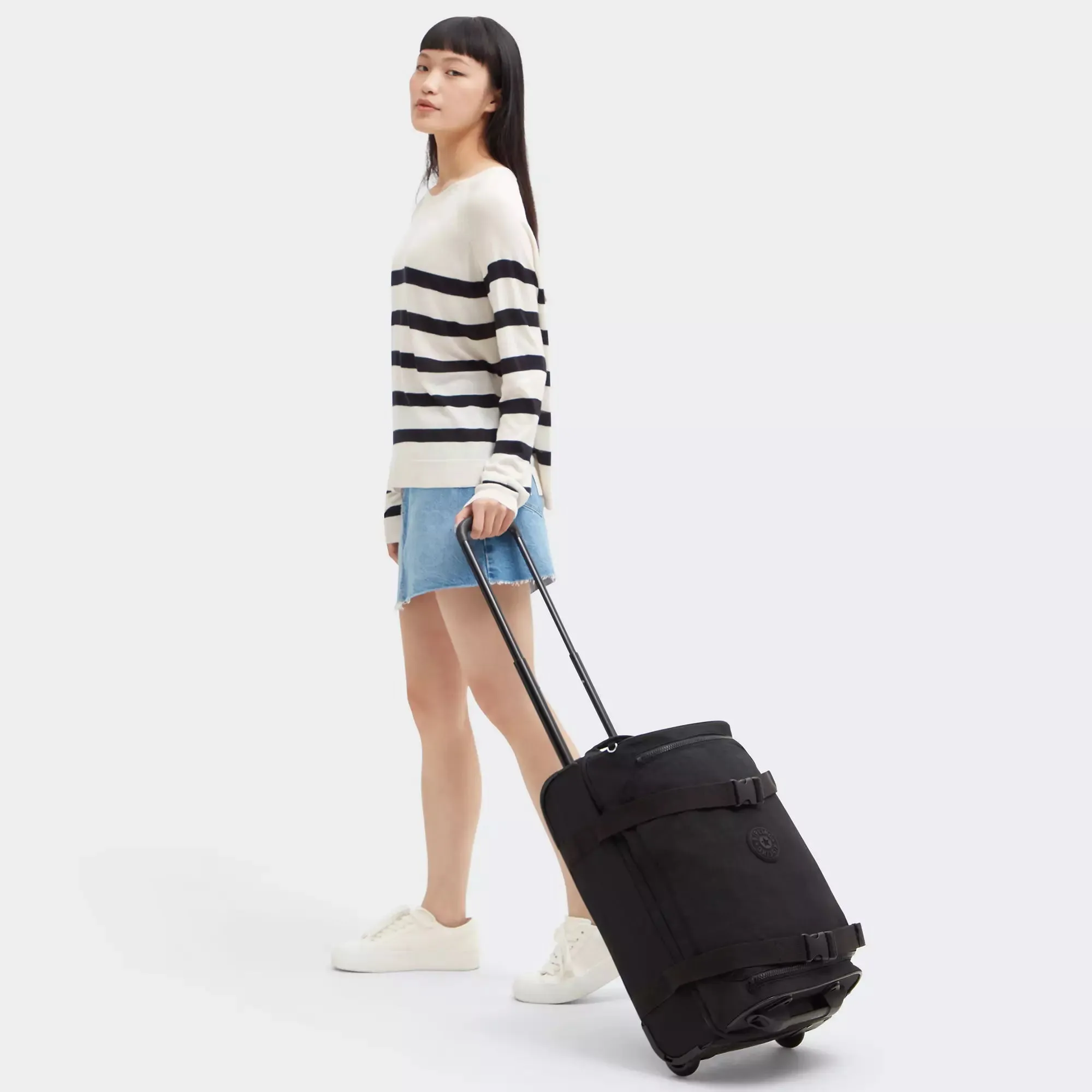 Kipling Aviana Small Rolling Carry-On Luggage - Black Noir