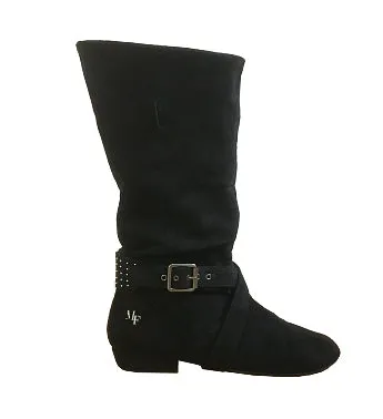 Marine Lauren, Aurora, Burgundy Suede, Flat Heel