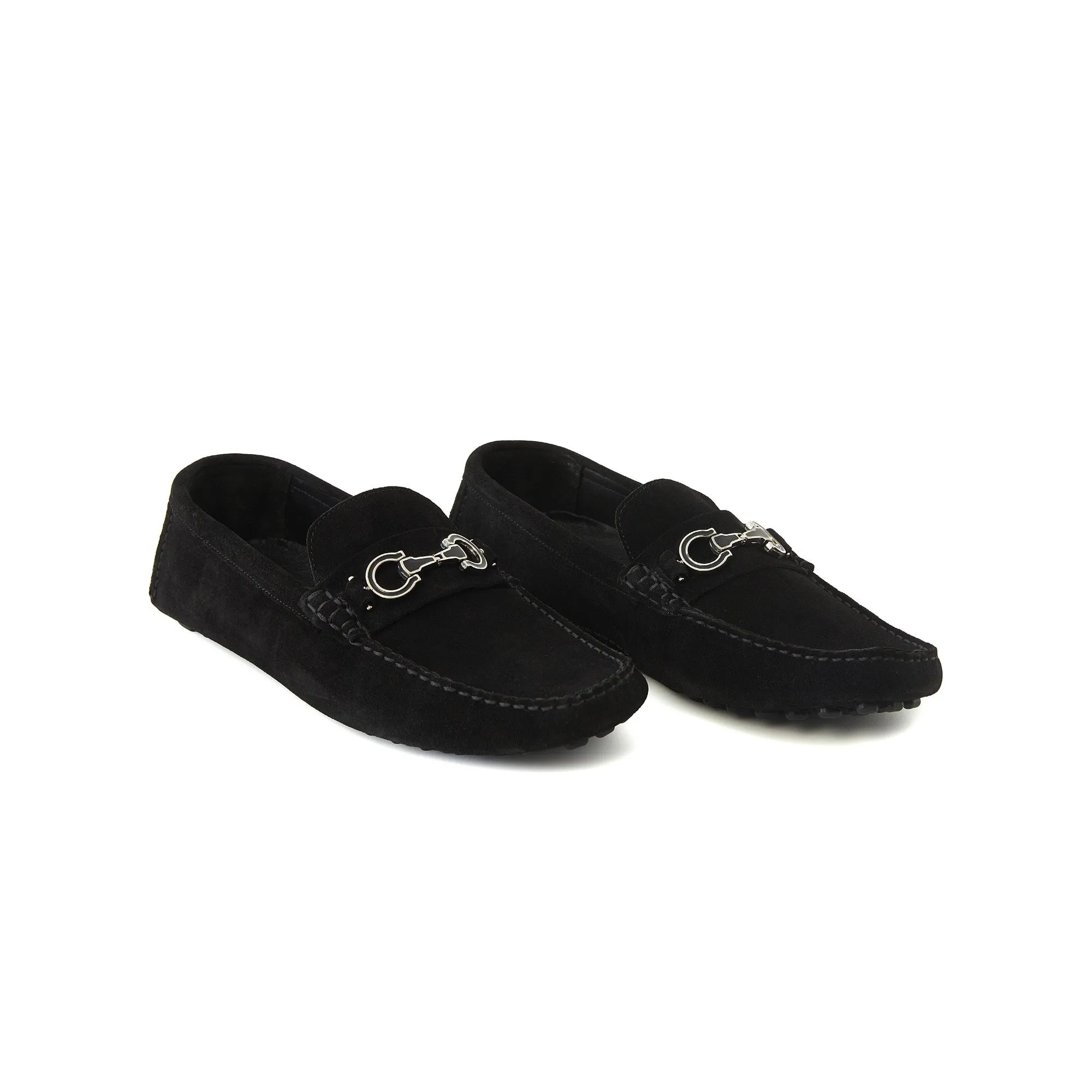 Men's Suede Calf Leather Handmade Driving Shoes M9002
