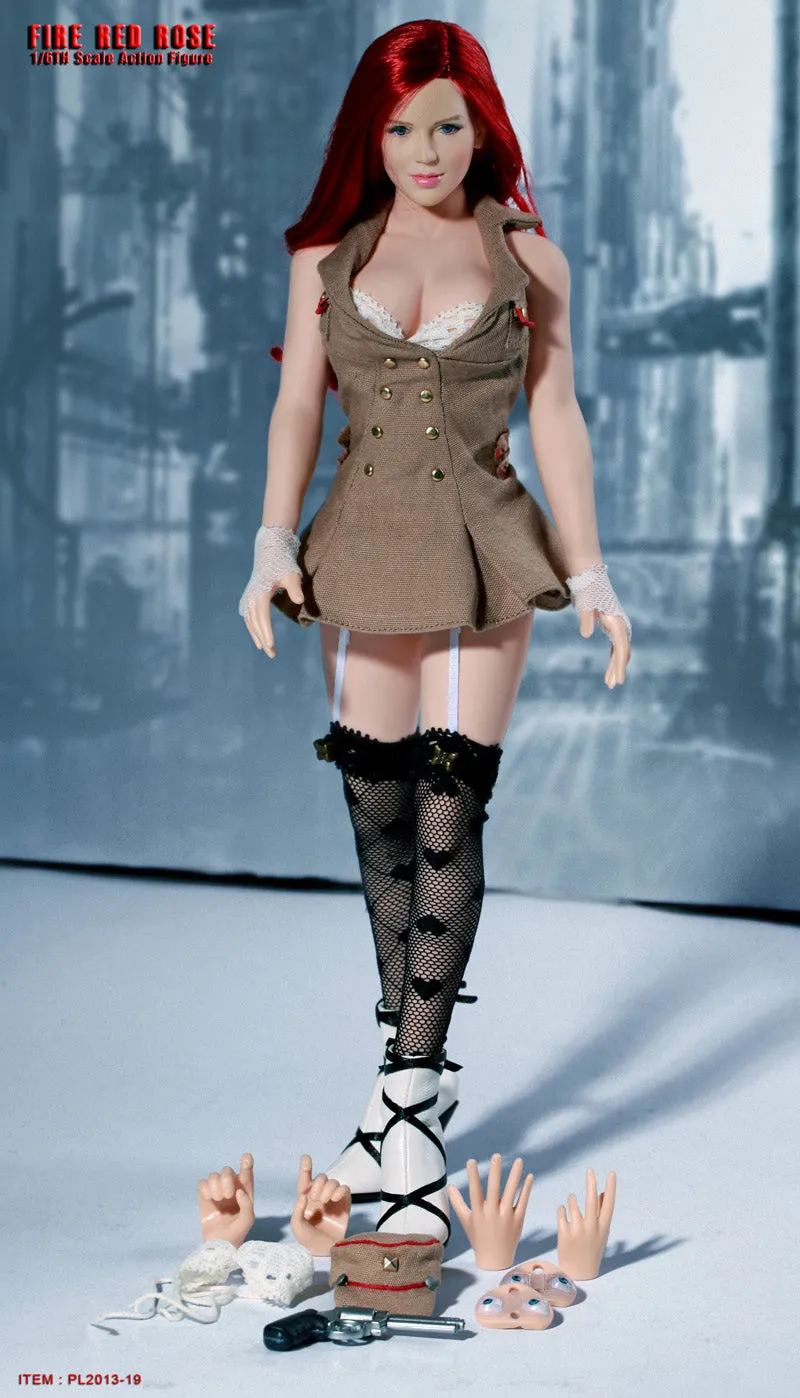 Phicen 1/6 12" PL2013-19 Fire Red Rose Action Figure