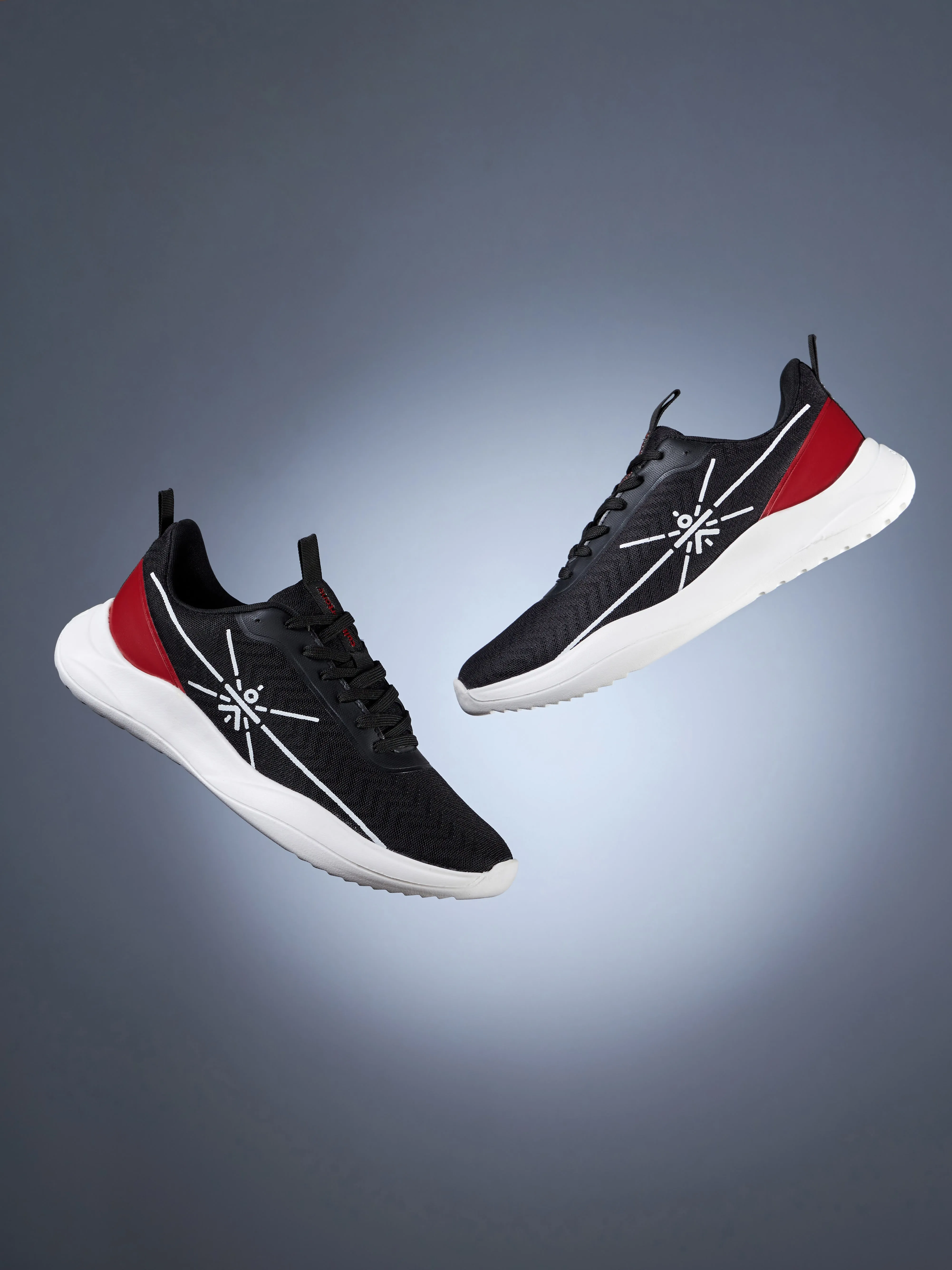 Racer Men Running Shoes - Black/Red