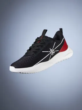 Racer Men Running Shoes - Black/Red