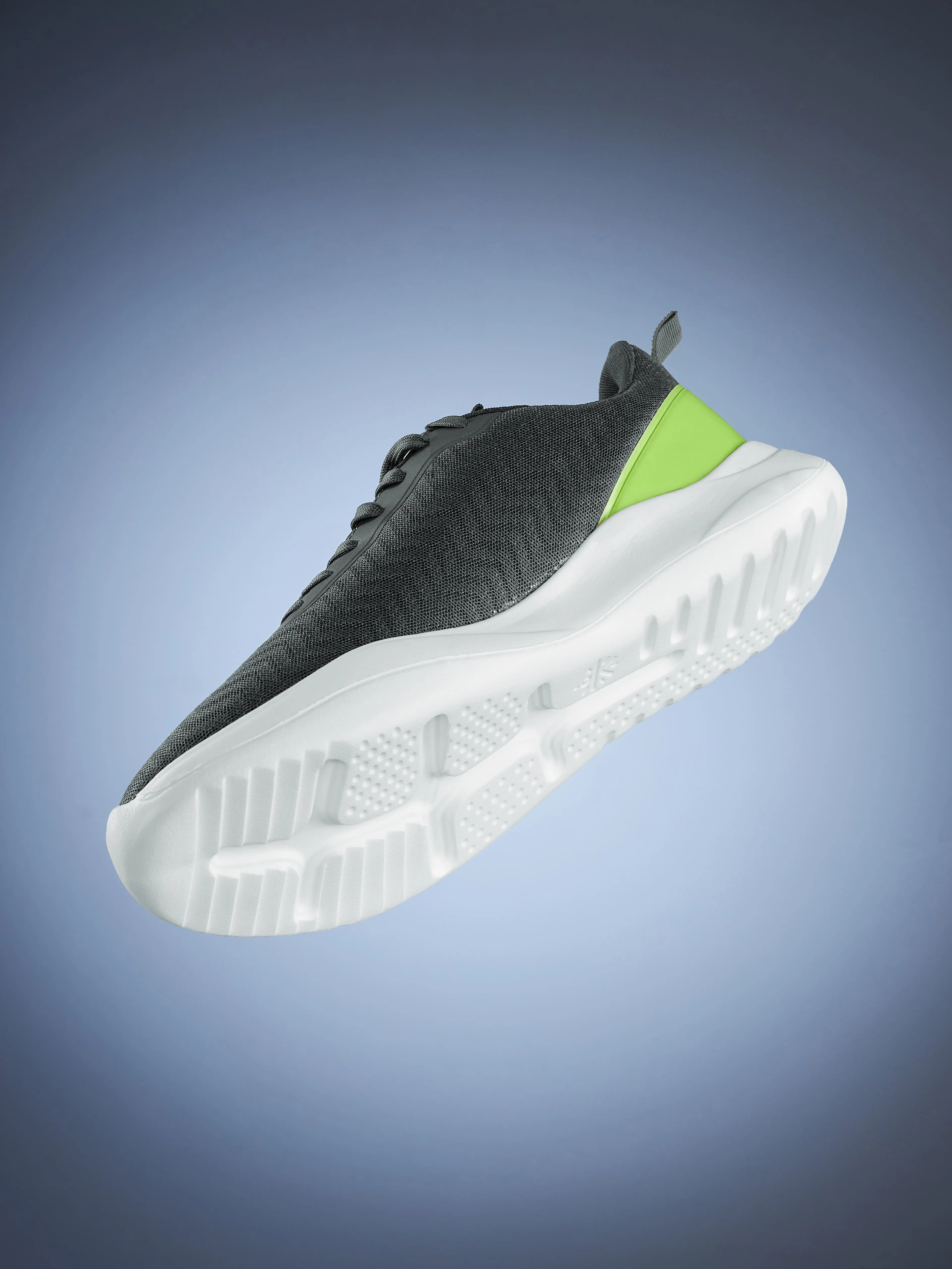 Racer Men Running Shoes - Dark Grey/Green