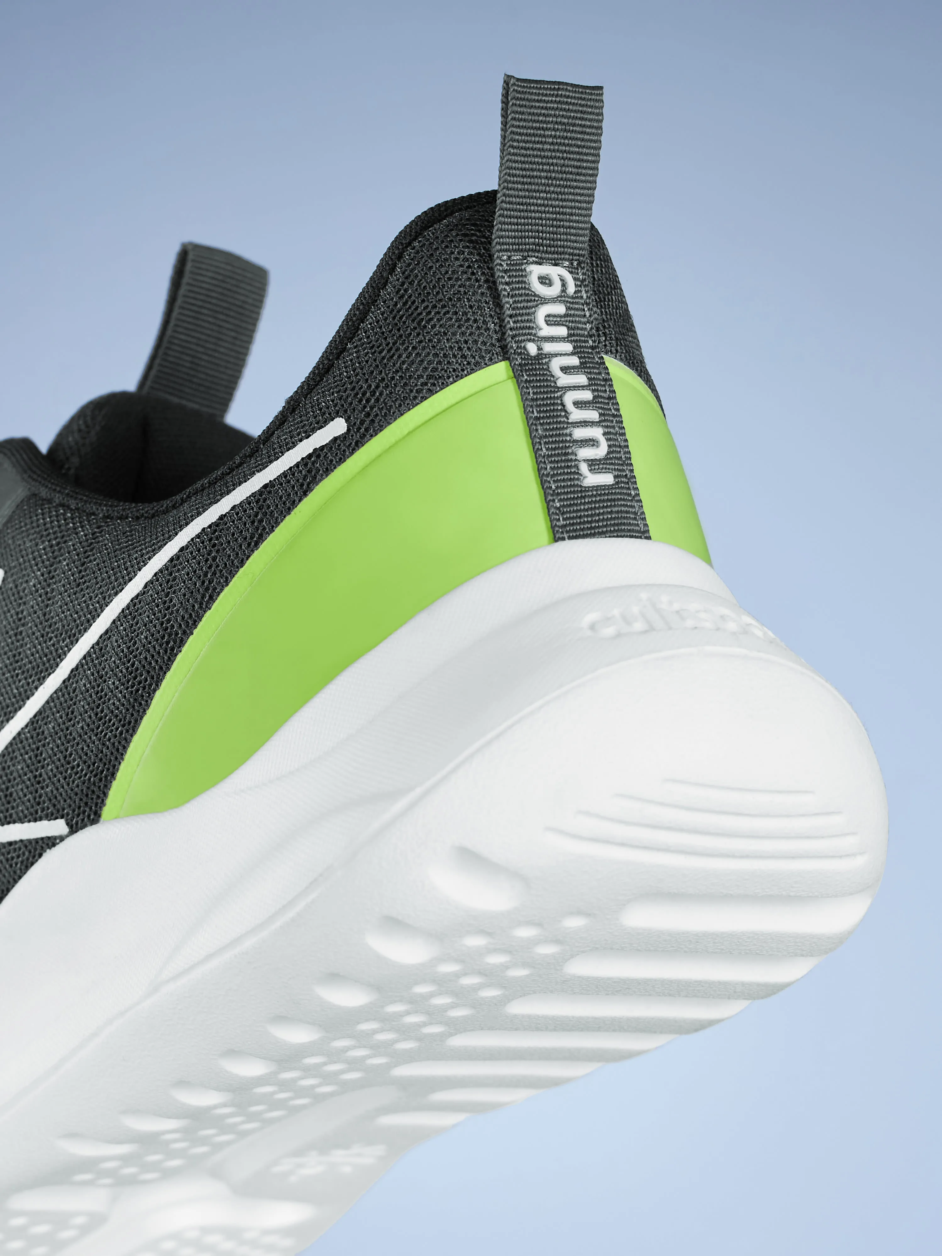 Racer Men Running Shoes - Dark Grey/Green