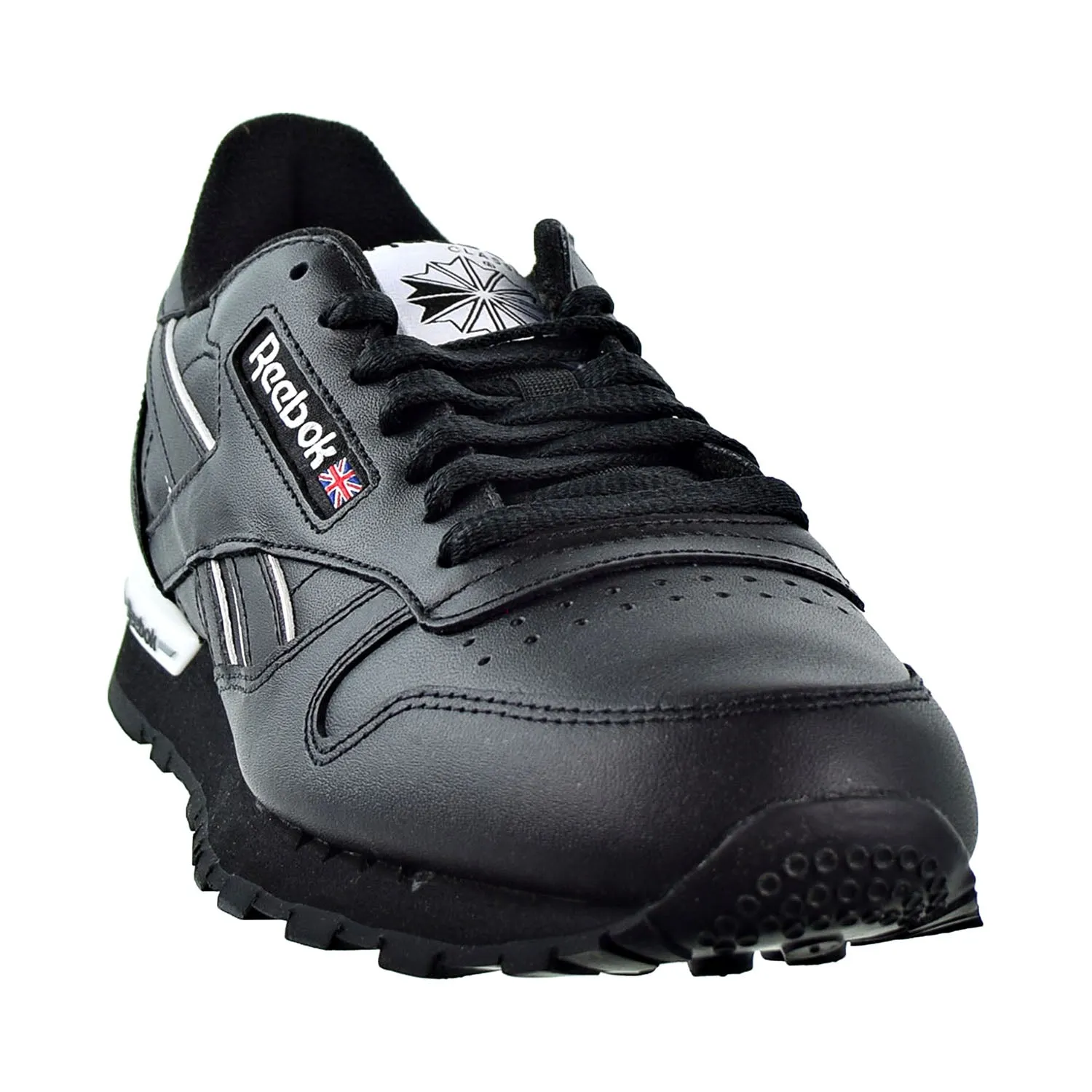 Reebok Classic Leather Men's Shoes Black/White/Cold Gray