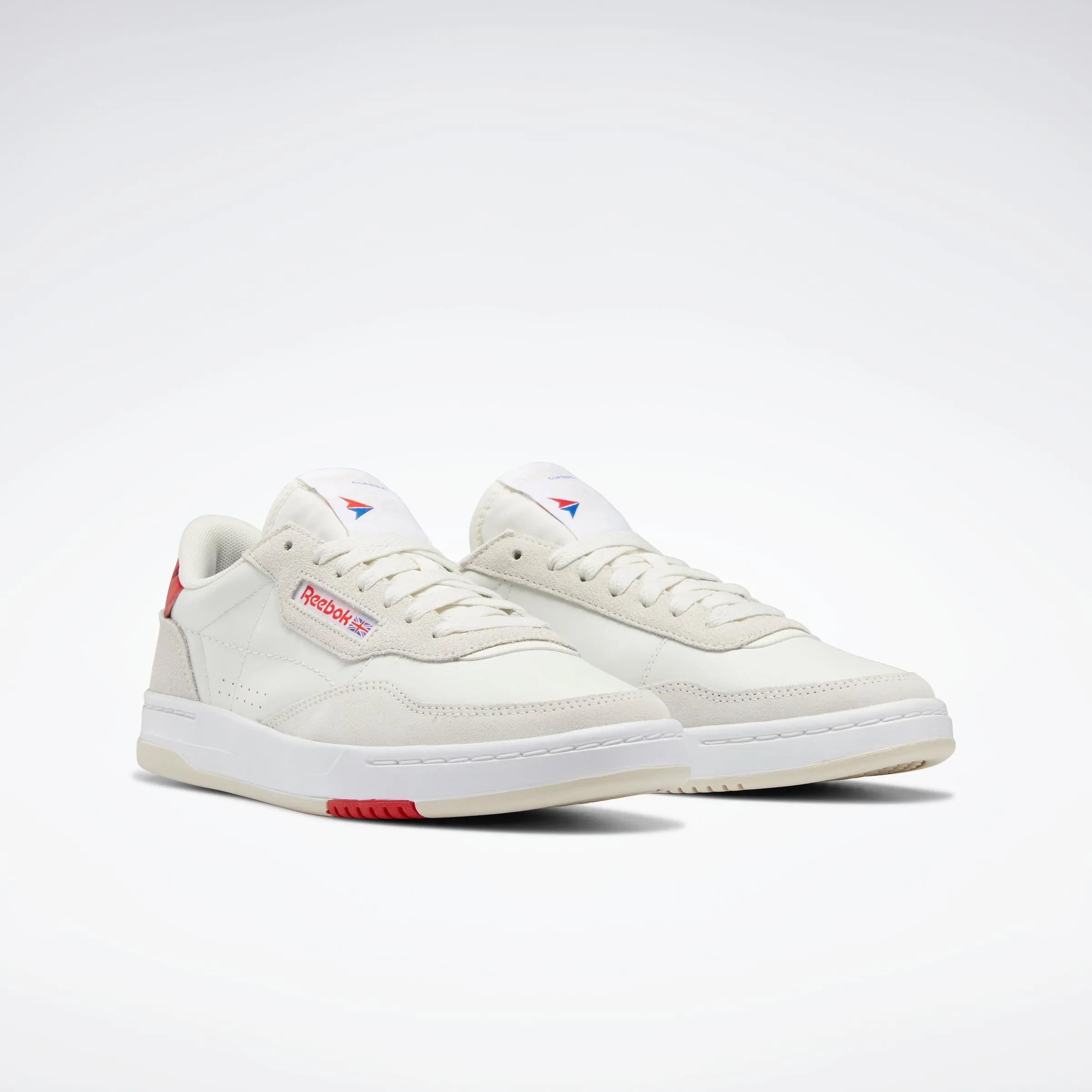 Reebok Footwear Men Court Peak Shoes Alabaster/Vector Red/Vector Bl