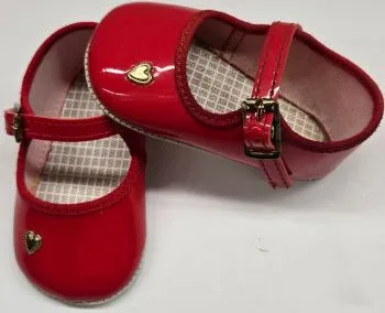 Rise II -- Infant's Mary Jane Strap Shoe -- Red Patent