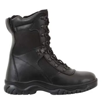 Rothco Forced Entry Tactical Boot With Side Zipper - 8 Inch  / Black