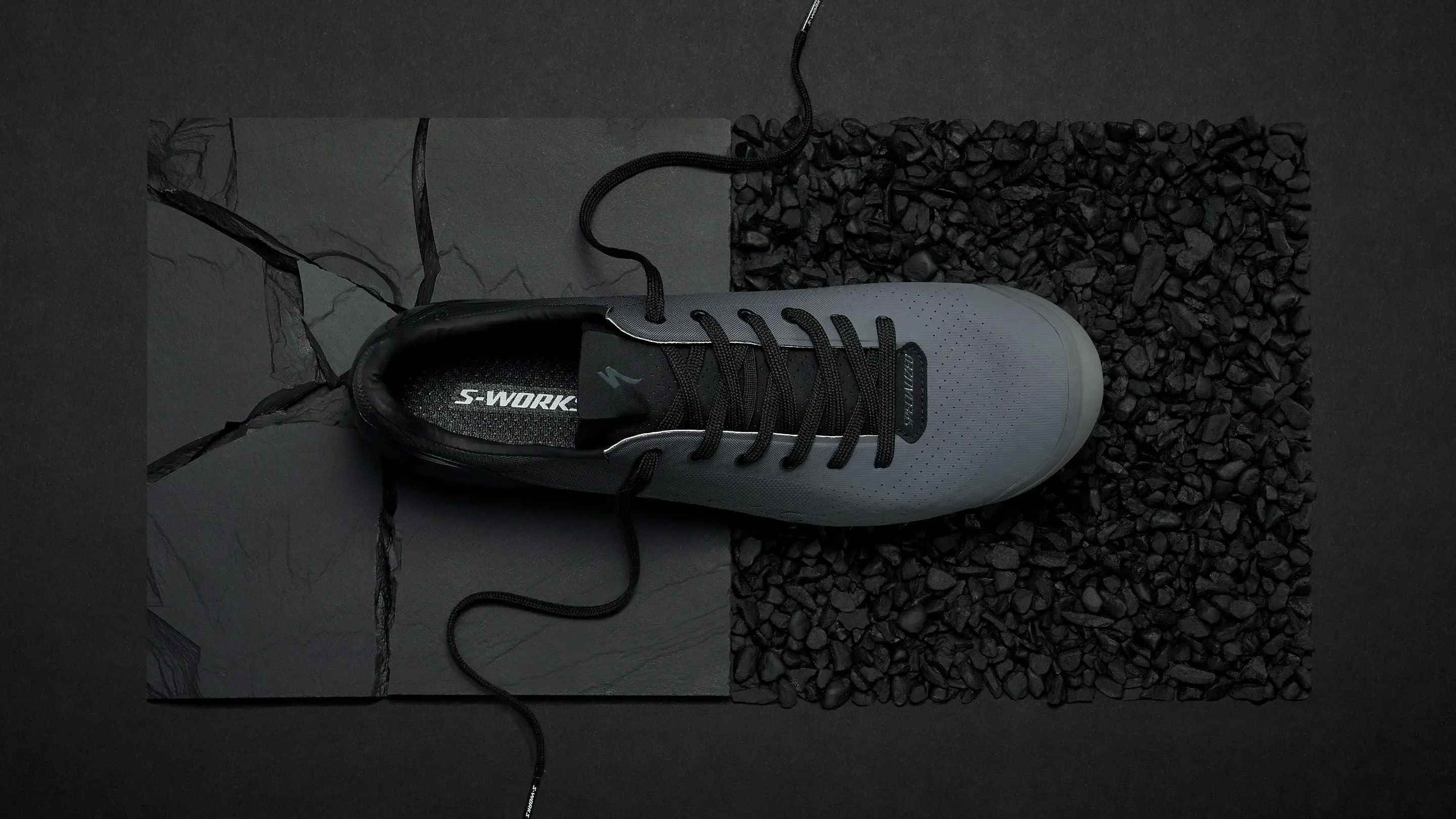 S-WORKS RECON LACE GRAVEL SHOES - BLACK