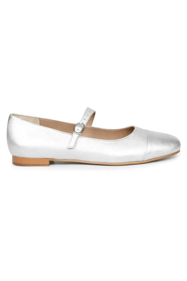 Saint G - Garlen Flat Ballerinas Footwear - Silver