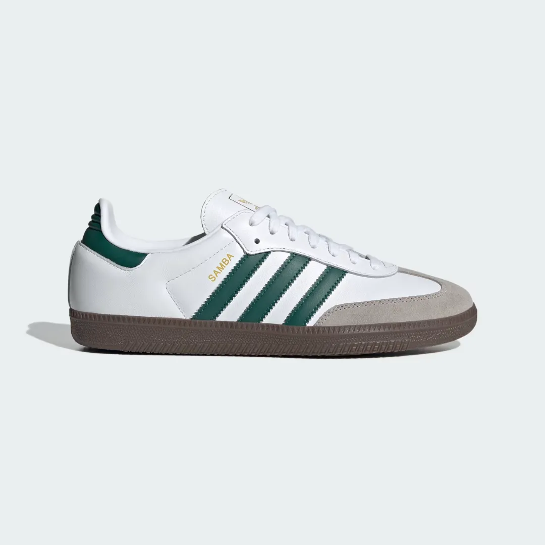 Samba OG Shoes (Cloud White   Collegiate Green   Clear Granite)