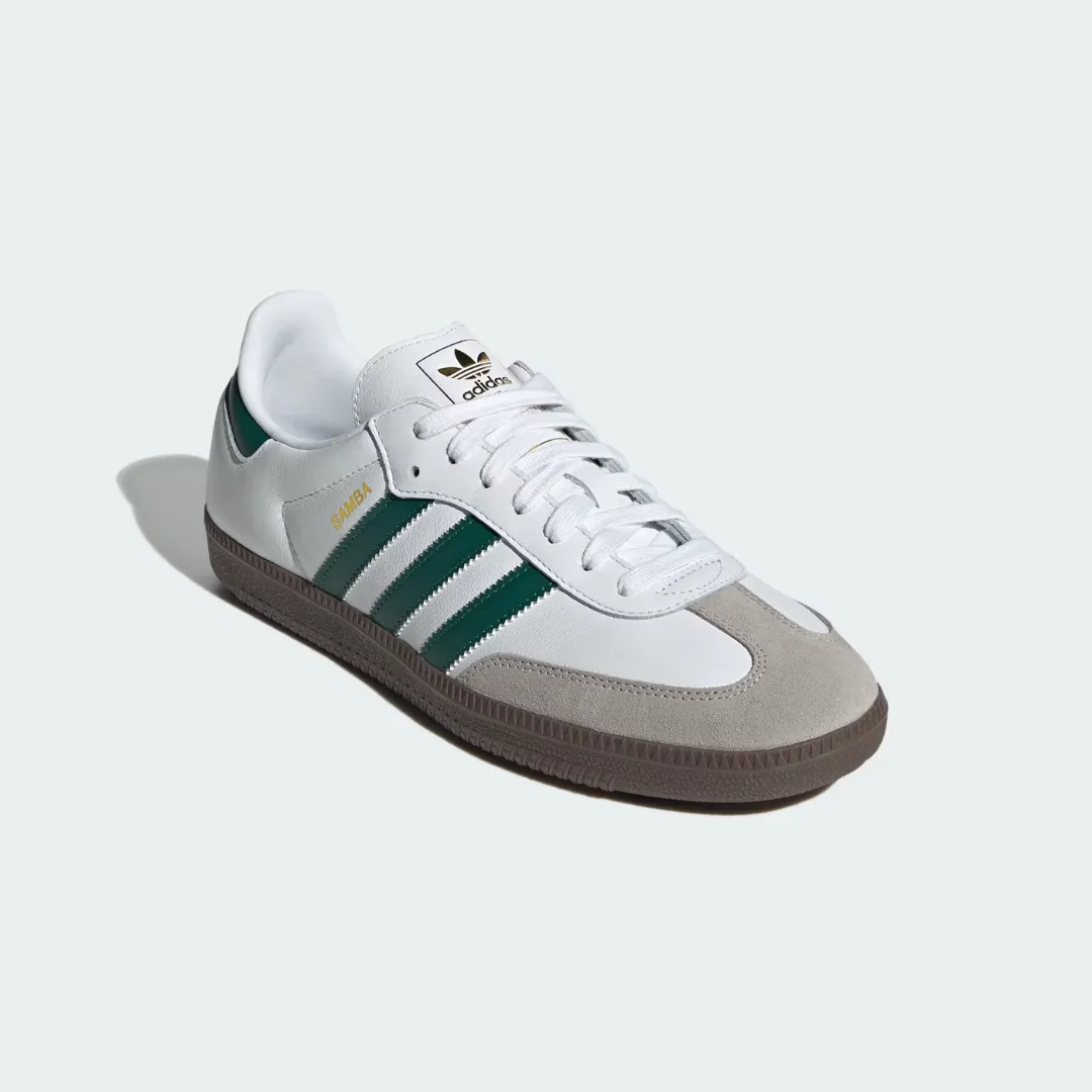 Samba OG Shoes (Cloud White   Collegiate Green   Clear Granite)