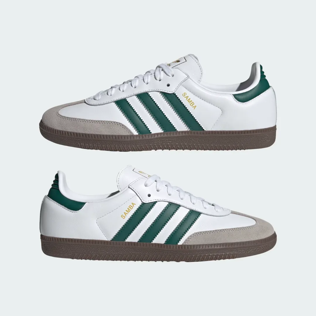Samba OG Shoes (Cloud White   Collegiate Green   Clear Granite)