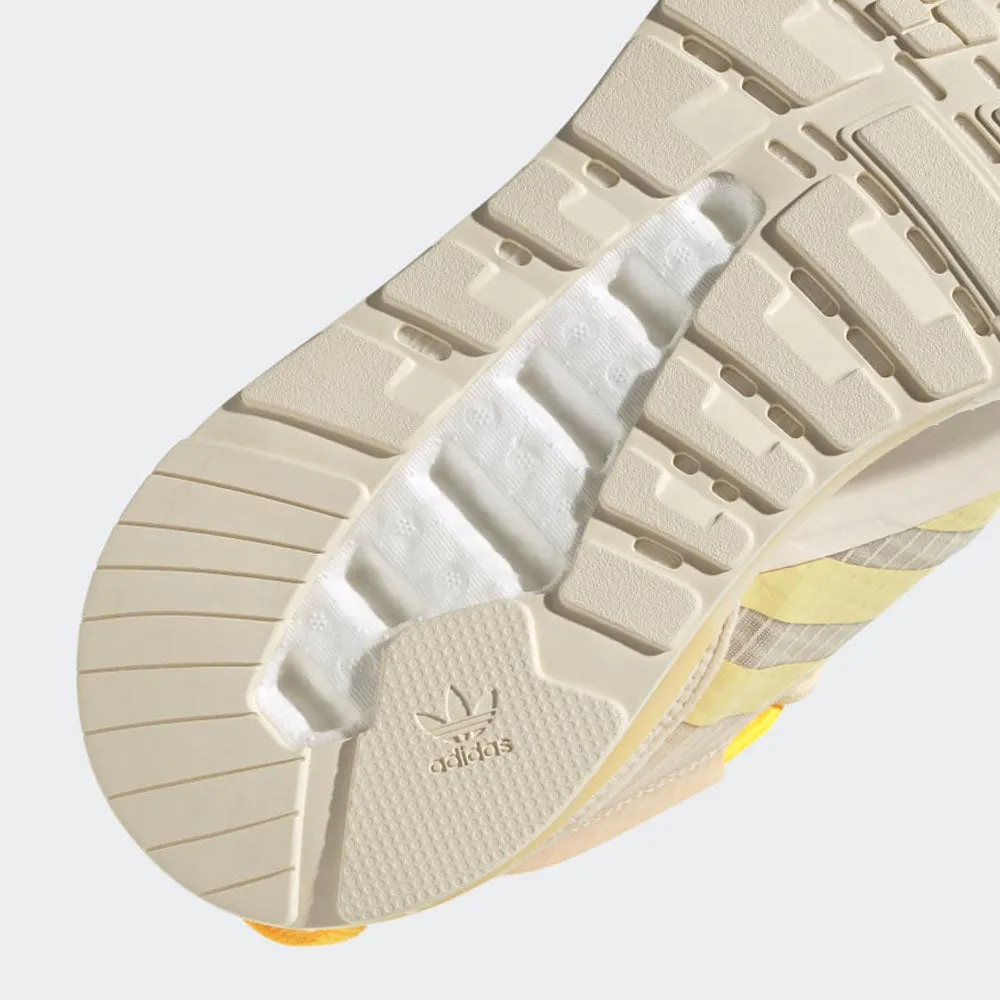 Scarpe Donna ADIDAS Sneakers linea ZX 2K Boost Pure W colore Bianco Giallo e Arancione