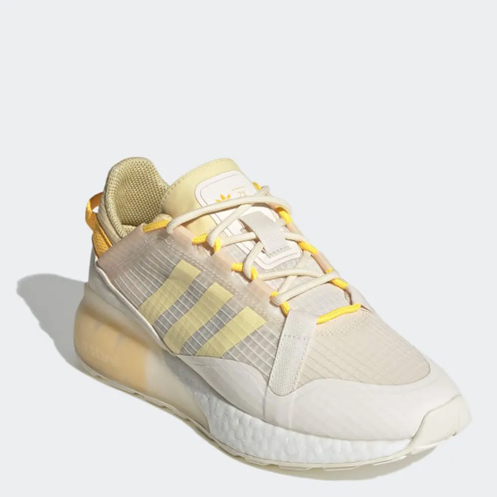 Scarpe Donna ADIDAS Sneakers linea ZX 2K Boost Pure W colore Bianco Giallo e Arancione