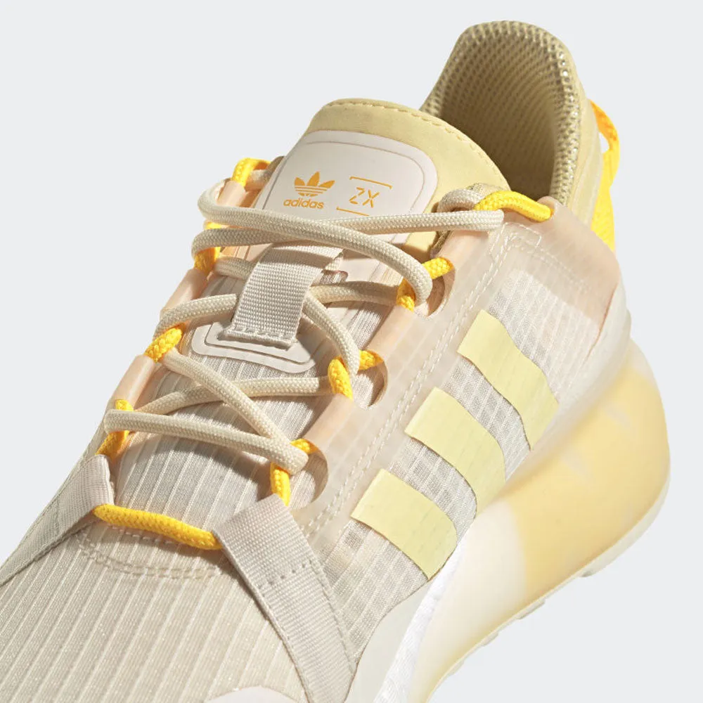 Scarpe Donna ADIDAS Sneakers linea ZX 2K Boost Pure W colore Bianco Giallo e Arancione