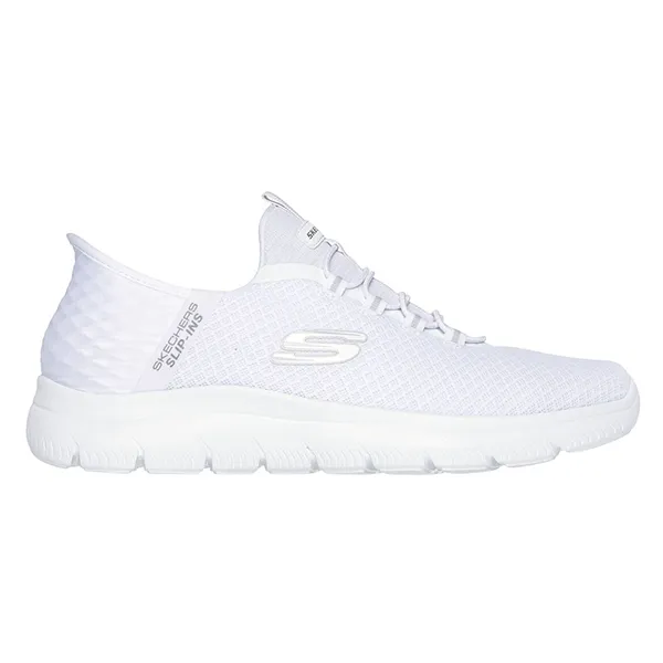 SKECHERS SUMMITS LIFESTYLE SHOES FOR MEN, WHITE