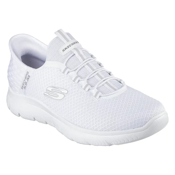SKECHERS SUMMITS LIFESTYLE SHOES FOR MEN, WHITE