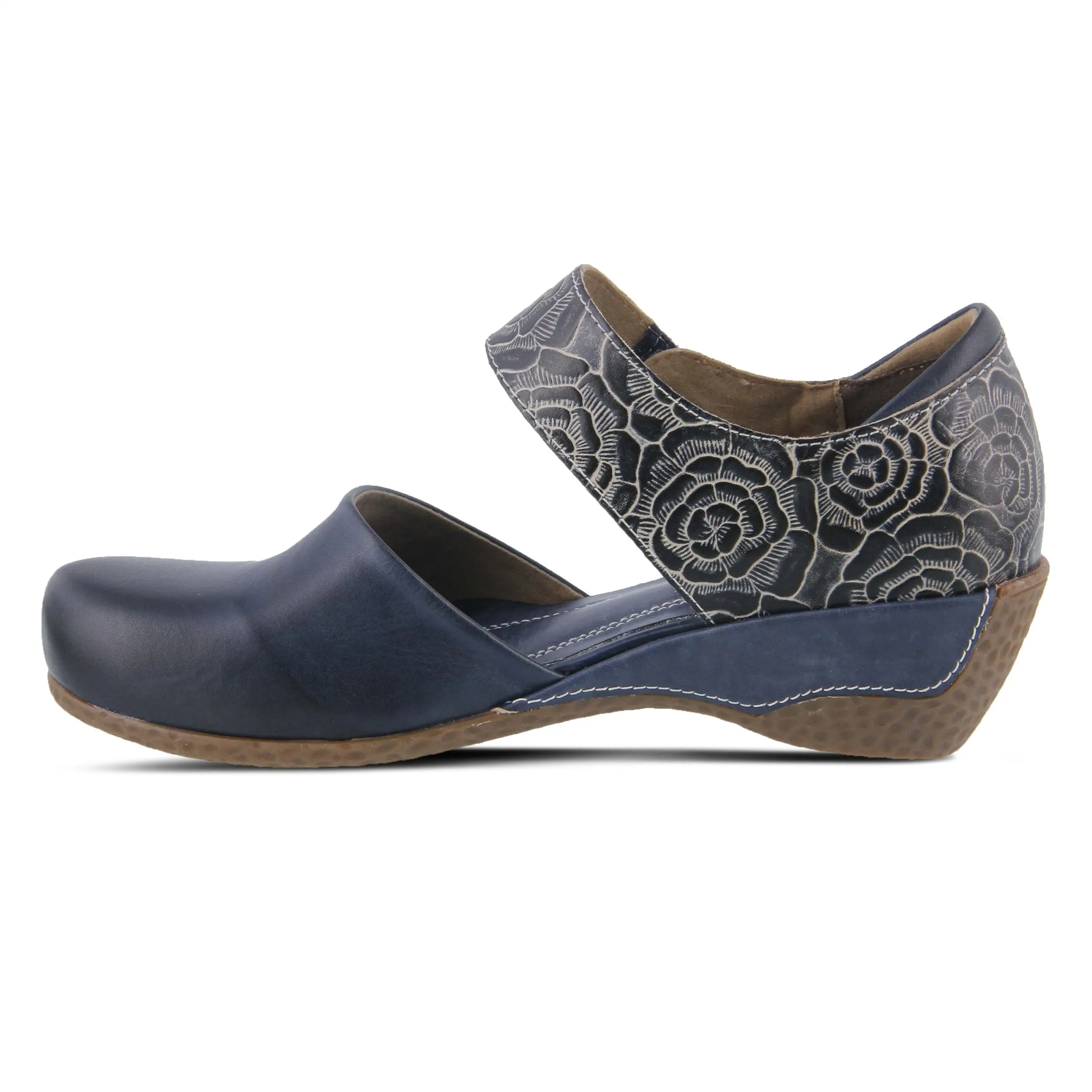 Spring Step Shoes L'Artiste Gloss Pansy Women's Hand Painted Leather Shoes