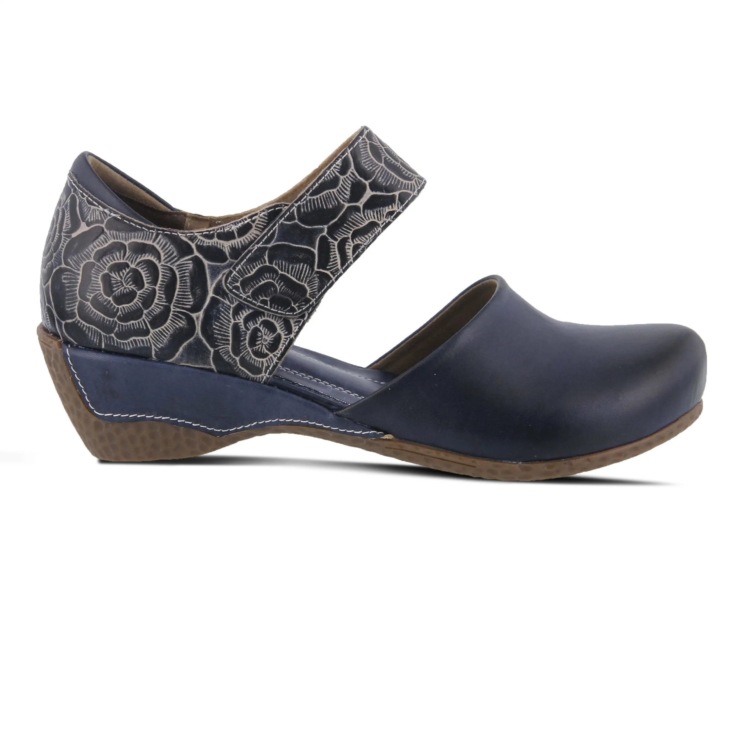 Spring Step Shoes L'Artiste Gloss Pansy Women's Hand Painted Leather Shoes