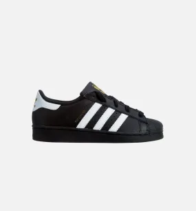 Superstar Preschool Lifestyle Shoe - Black/White