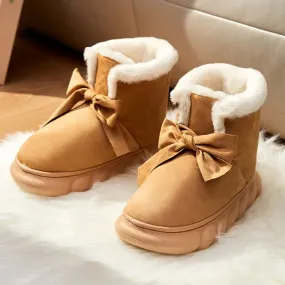 Thick Plush Cotton Fur Cushioned Snow Boots
