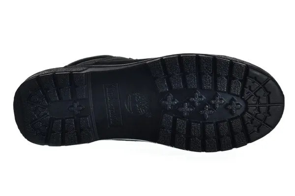 Timberland Men's 6 Inch Field Boots Outdoor Shoes Black Nubuck Rubber Sole