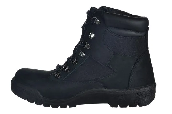 Timberland Men's 6 Inch Field Boots Outdoor Shoes Black Nubuck Rubber Sole