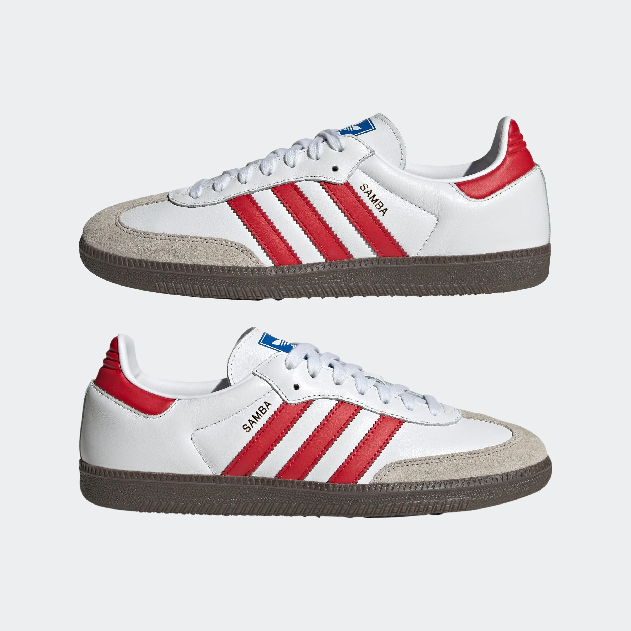 Unisex adidas Originals Samba OG Shoes Cloud White Better Scarlet