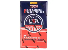 USA Baseball 2024 Panini Stars & Stripe Hobby Box Trading Cards