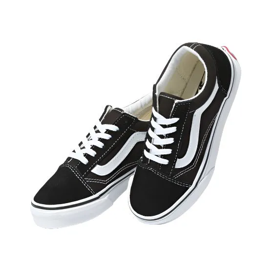 VANS Youth Old Skool Shoes Black/True White