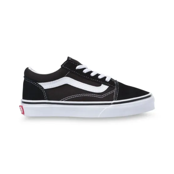 VANS Youth Old Skool Shoes Black/True White