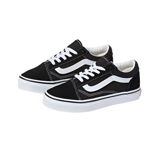 VANS Youth Old Skool Shoes Black/True White