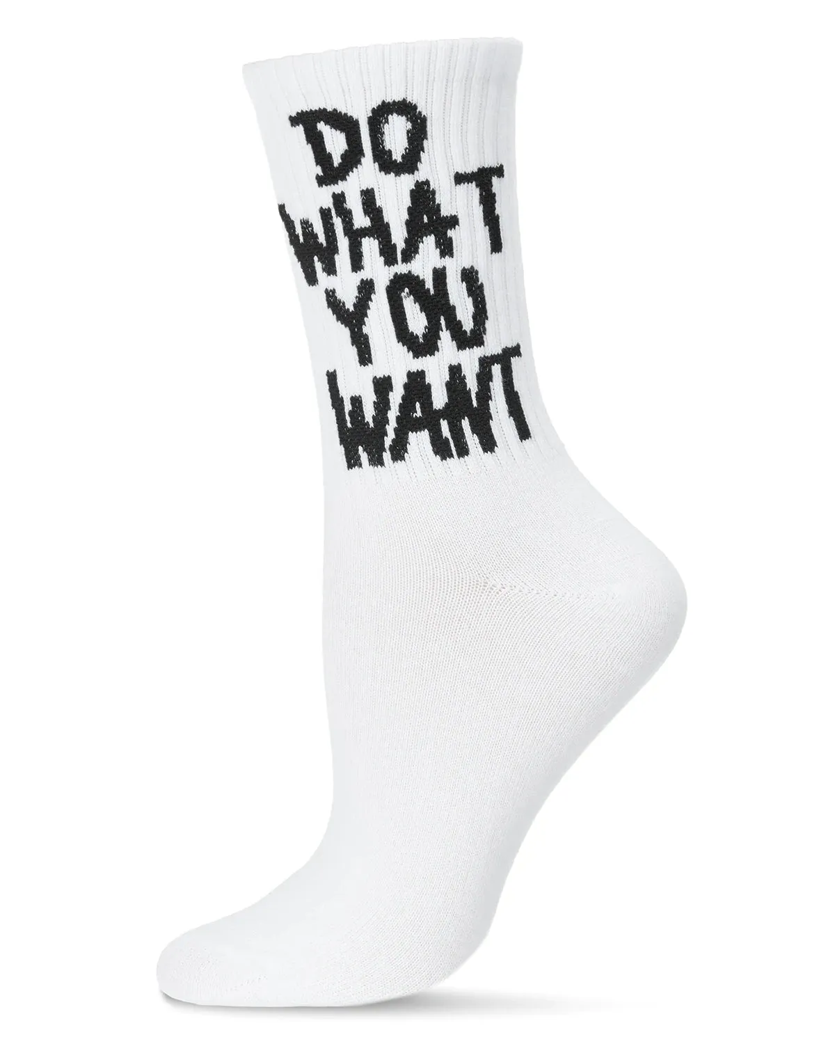 Women’s “Do What You Want” Socks - White